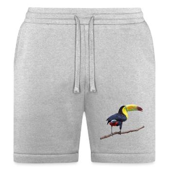 Rainbow-Billed Toucan - Bella + Canvas Unisex Short - heather gray - Front