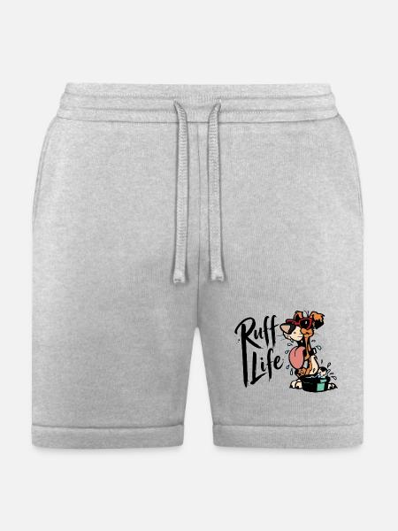 Splashy Sunglasses Pup - Bella + Canvas Unisex Short - heather gray
