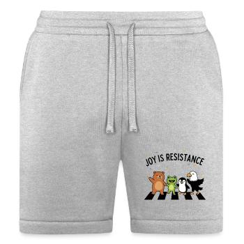 Joy is resistance - Bella + Canvas Unisex Short - heather gray - Front