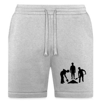 Ground Crew Team – Sand Workers - Bella + Canvas Unisex Short - heather gray - Front