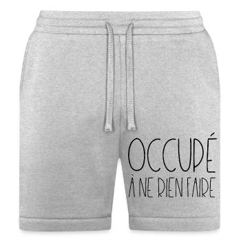 Occupé À Ne Rien Faire - Bella + Canvas Unisex Short - heather gray - Front