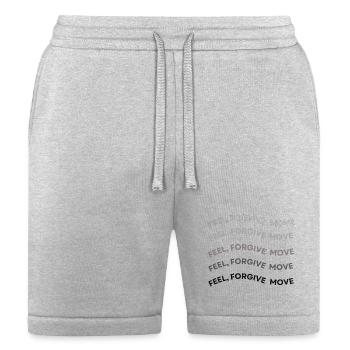 Feel Forgive Move Mantra - Bella + Canvas Unisex Short - heather gray - Front