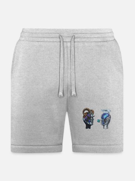 Steampunk Nebula Minds - Bella + Canvas Unisex Short - heather gray