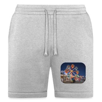 Wildwood NJ – Balloon Race Ride at Night - Bella + Canvas Unisex Short - heather gray - Front