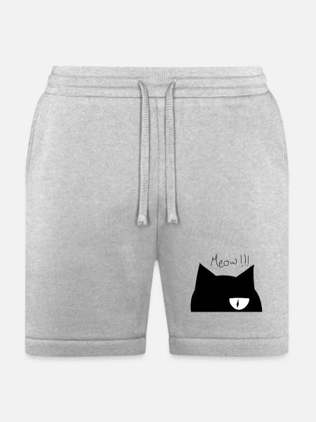 Cute cat face - Bella + Canvas Unisex Short - heather gray