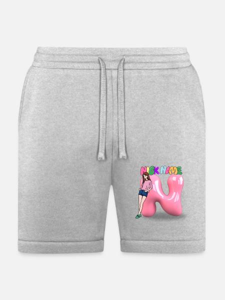Nick Name N - Bella + Canvas Unisex Short - heather gray