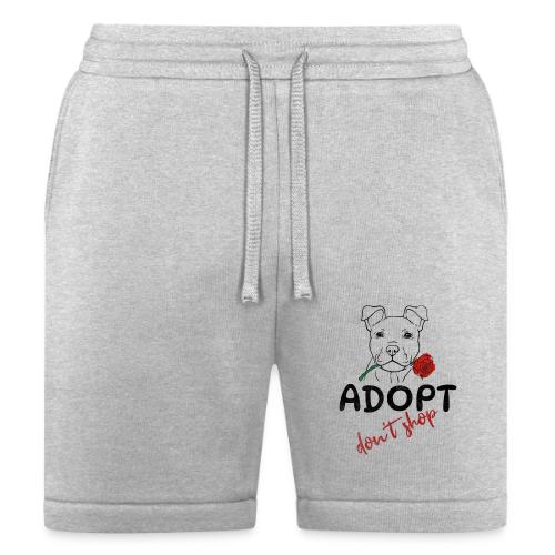 Retro Adopt Dont Shop Cute Puppy Rose Tee - Bella + Canvas Unisex Short