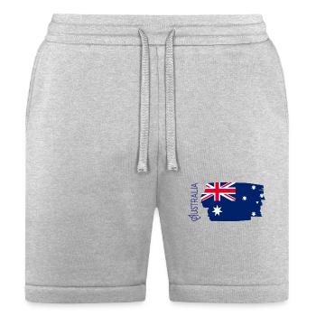 T shirt screen printing flag Australia new brand - Bella + Canvas Unisex Short - heather gray - Front