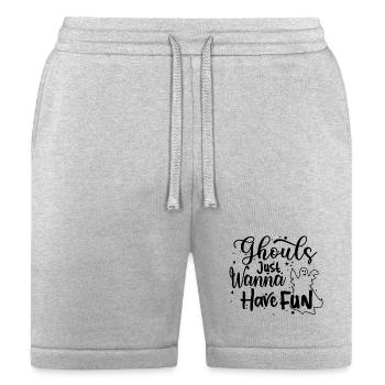 Funny Ghost Halloween Ghouls Spooky Halloween - Bella + Canvas Unisex Short - heather gray - Front