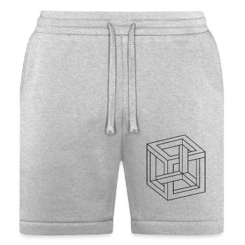 cool cube image design - Bella + Canvas Unisex Short - heather gray - Front