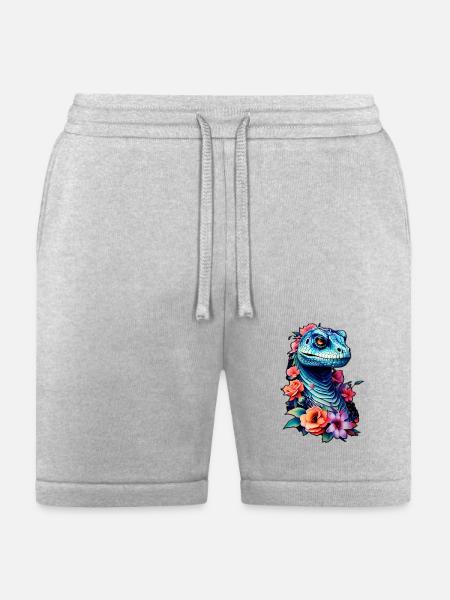 raptor blue - Bella + Canvas Unisex Short - heather gray