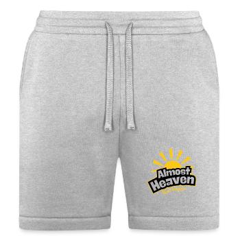 West Virginia Sunburst Emblem - Bella + Canvas Unisex Short - heather gray - Front