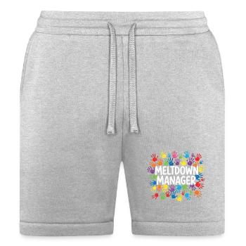 Meltdown Manager Registered Behavior Technician - Bella + Canvas Unisex Short - heather gray - Front