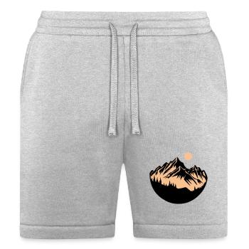 mountains - Bella + Canvas Unisex Short - heather gray - Front