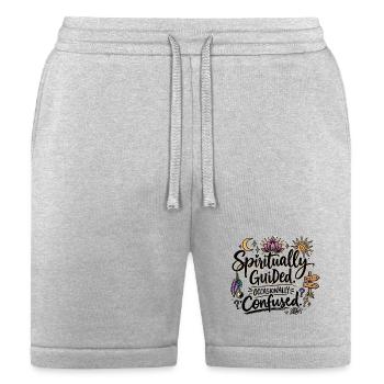 Spiritually Guided, Occasionally Confused - Bella + Canvas Unisex Short - heather gray - Front