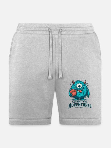 Art Illustration monster - Bella + Canvas Unisex Short - heather gray