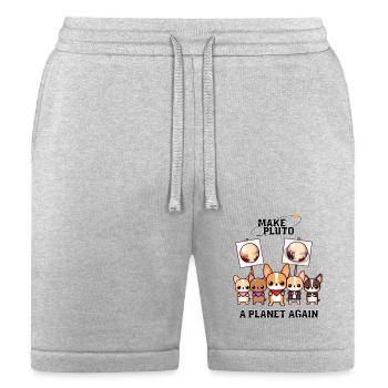 Make Pluto A Planet Again Dog - Bella + Canvas Unisex Short - heather gray - Front