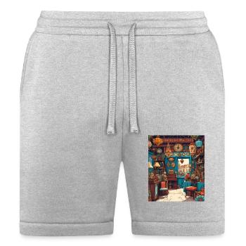 Antique Fair Scenes - Bella + Canvas Unisex Short - heather gray - Front