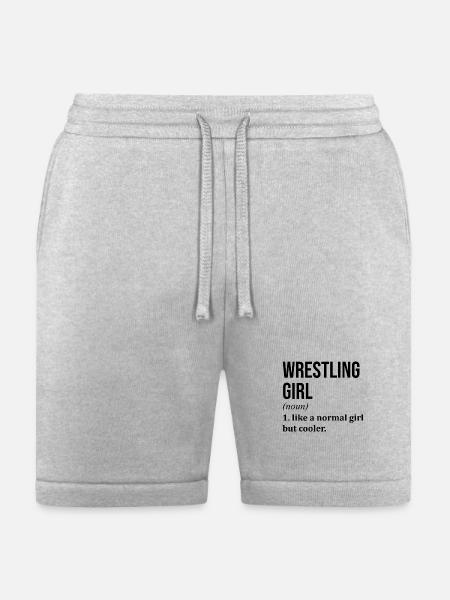 Wrestling Wrestling Wrestling - Bella + Canvas Unisex Short - heather gray