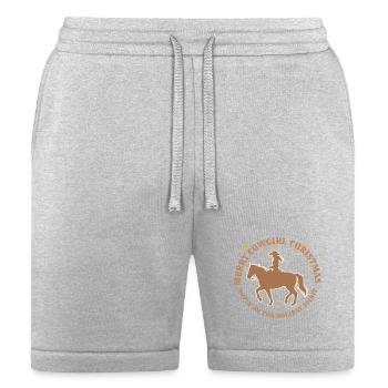Cowgirl Christmas  - Bella + Canvas Unisex Short - heather gray - Front