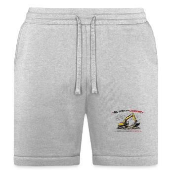 Excavator Power - Construction Motivation - Bella + Canvas Unisex Short - heather gray - Front