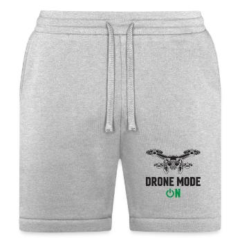 Drone Mode: On - Bella + Canvas Unisex Short - heather gray - Front