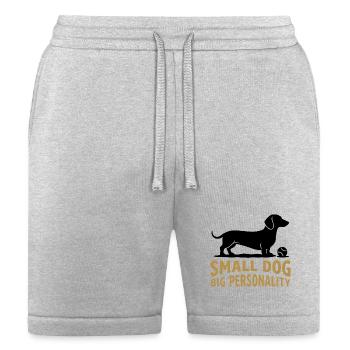 Small Dog Big Personality - Bella + Canvas Unisex Short - heather gray - Front