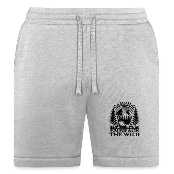Camping Embrace The World - Bella + Canvas Unisex Short - heather gray - Front