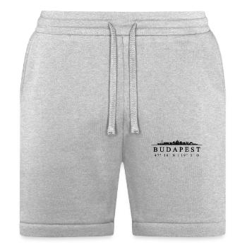 Budapest Coordinates Design - Bella + Canvas Unisex Short - heather gray - Front