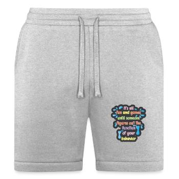 Its All Fun And Games Aba Behavioral Therapist - Bella + Canvas Unisex Short - heather gray - Front