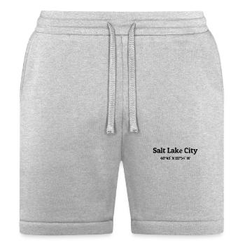 Salt Lake City Coordinates - Bella + Canvas Unisex Short - heather gray - Front