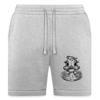 Funny Duck With Big Eyes And Beak - Bella + Canvas Unisex Short - heather gray - Front