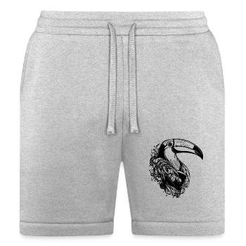 Cute Toucan Tropical Bird With Huge Beak - Bella + Canvas Unisex Short - heather gray - Front