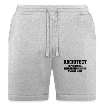 Architect In Progress Please Wait Construction - Bella + Canvas Unisex Short - heather gray - Front
