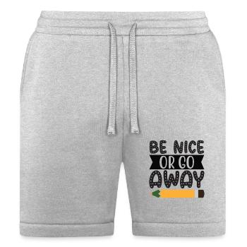 Be Nice Or Go Away 2023 - Bella + Canvas Unisex Short - heather gray - Front