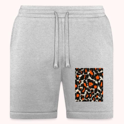 orange and black shaded leopard pattern - Bella + Canvas Unisex Short