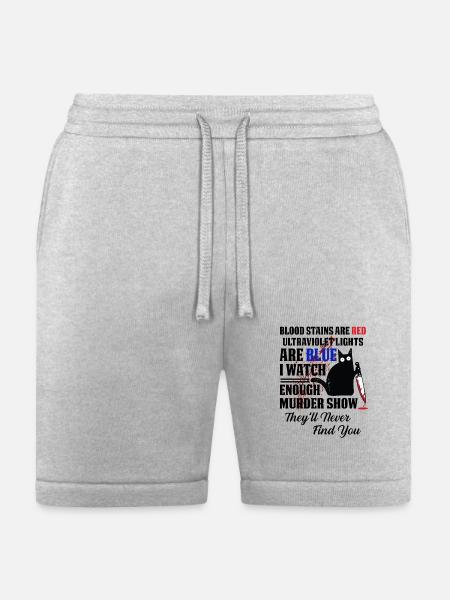 Blood Stain Are Red And Blue In Cat - Bella + Canvas Unisex Short - heather gray