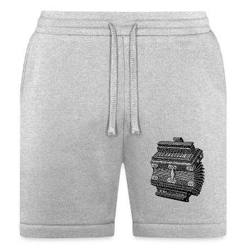 Accordion Old Musical Instrument - Bella + Canvas Unisex Short - heather gray - Front