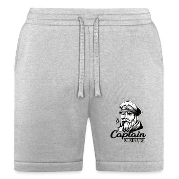 Captain Dad Beard Captain Boot Sailing Sailing - Bella + Canvas Unisex Short - heather gray - Front