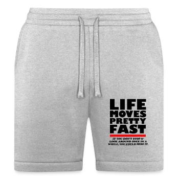 Ferris Bueller Life Moves Pretty Fast - Bella + Canvas Unisex Short - heather gray - Front