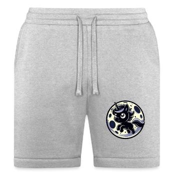 Enchanted Midnight Unicorn - Magical Moonlight Art - Bella + Canvas Unisex Short - heather gray - Front