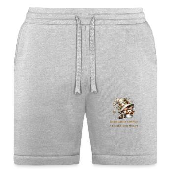 A Cheerful Frosty Moment - Bella + Canvas Unisex Short - heather gray - Front