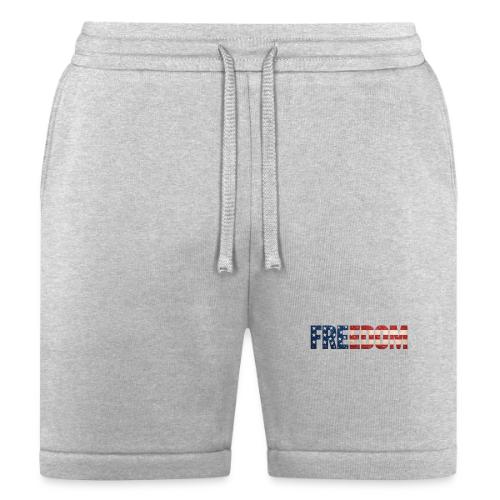 Freedom American Flag Distressed Patriotic Shirt - Bella + Canvas Unisex Short