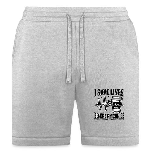 Nurse Coffee Humor - Saving Lives - Bella + Canvas Unisex Short