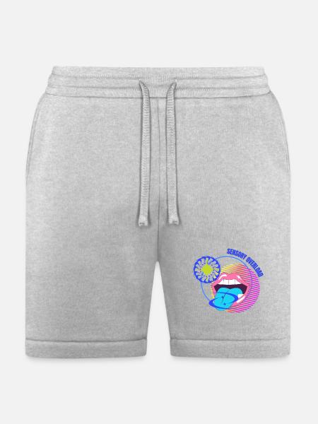 Sensory Overload Glitch Aesthetic - Bella + Canvas Unisex Short - heather gray