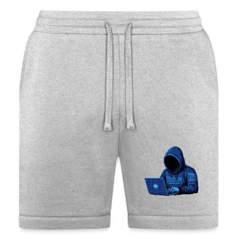 Cyberpunk Hacker | Coder & Tech Aesthetic stuffs - Bella + Canvas Unisex Short - heather gray - Front