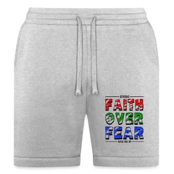 Faith Over Fear - Bella + Canvas Unisex Short - heather gray - Front