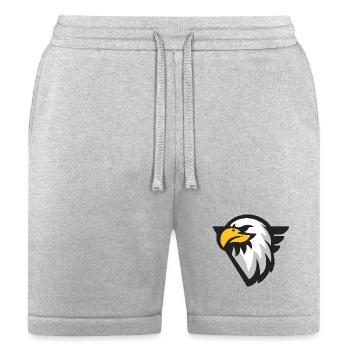 Golden Beak Eagle Emblem - Bella + Canvas Unisex Short - heather gray - Front