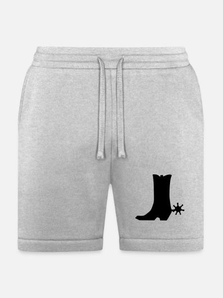 boot of cowboy - Bella + Canvas Unisex Short - heather gray