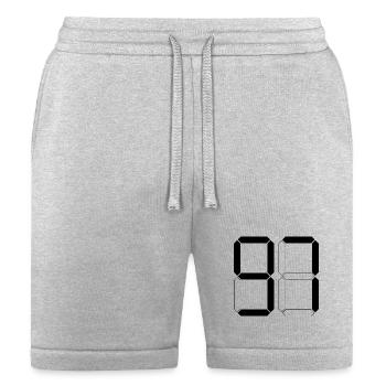 NUMBER 97 ninety-seven Birthday Gift Digital - Bella + Canvas Unisex Short - heather gray - Front